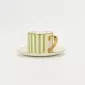 Striped Daily Cup & Saucer-pink
