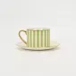 Striped Daily Cup & Saucer-pink