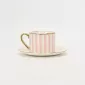 Striped Daily Cup & Saucer-pink