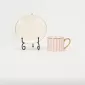 Striped Daily Cup & Saucer-pink