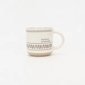 pink striped mug, geometric ceramic mug, gold handle coffee cupink mug with saucer, white ceramic saucer with gold rim, modern pink mug set, elegant coffee cup and saucer, stylish mug and plate set, p