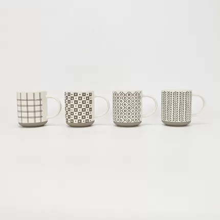 Striped Geometric Mug