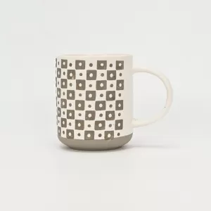 Polka Dot Checkered Geometric Mug