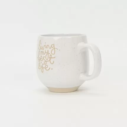 Floral Quotes Mug-white