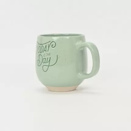 Floral Quotes Mug-green