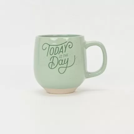 Floral Quotes Mug-green