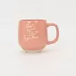 Floral Quotes Mug-living coral