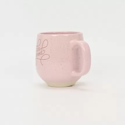 Floral Quotes Mug-pink