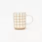 Striped Geometric Mug-orange