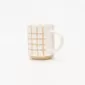Striped Geometric Mug-orange