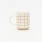 Striped Geometric Mug-orange