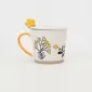 Yellow Flower Mug with Lid