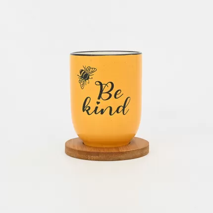 Bee Quote Mug-yellow