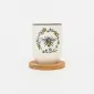 Bee Wreath Mug-white