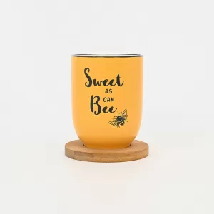 Bee Quote Mug-yellow
