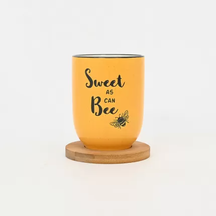Bee Quote Mug-yellow