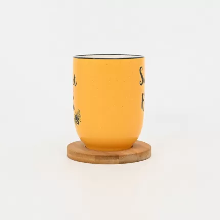 Bee Quote Mug-yellow