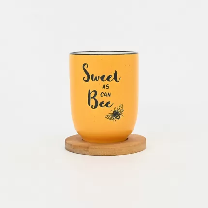 Bee Quote Mug-yellow