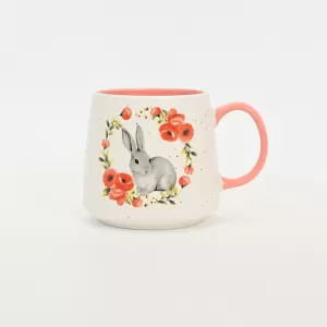 Floral Wreath Bunny Mug