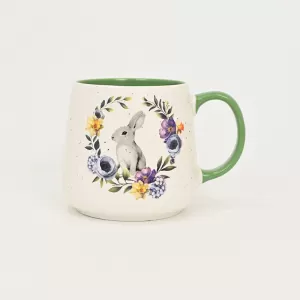 Floral Wreath Bunny Mug