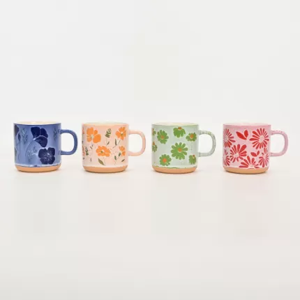 Floral Dream Mug-elegant blue