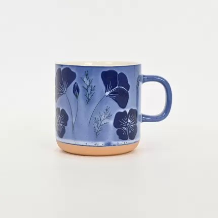 Floral Dream Mug-elegant blue