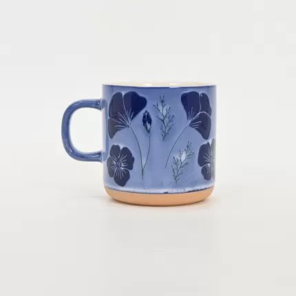 Floral Dream Mug-elegant blue
