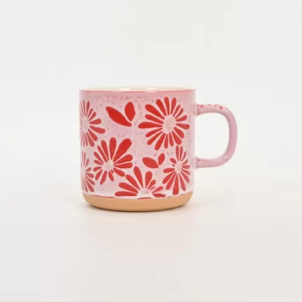 Floral Dream Mug-soft orange