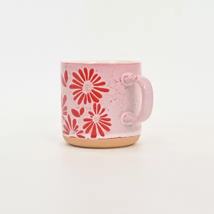 Floral Dream Mug-soft orange