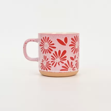 Floral Dream Mug-soft orange