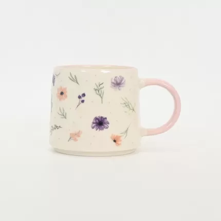 Verdure and Bloom Mug-pink
