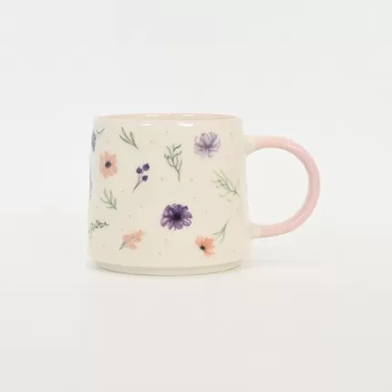 Verdure and Bloom Mug-pink