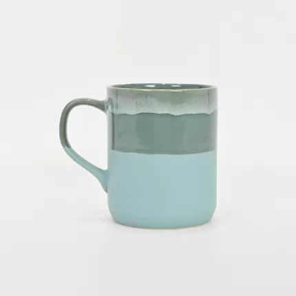 Beach Stroll Mug-daylight blue
