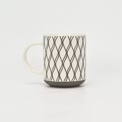 Diamond Grid Geometric Mug