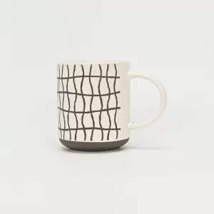 Curved Fence Geometric Mug