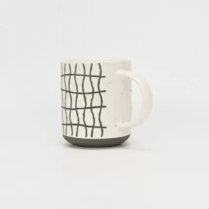 Curved Fence Geometric Mug