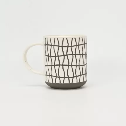Curved Fence Geometric Mug