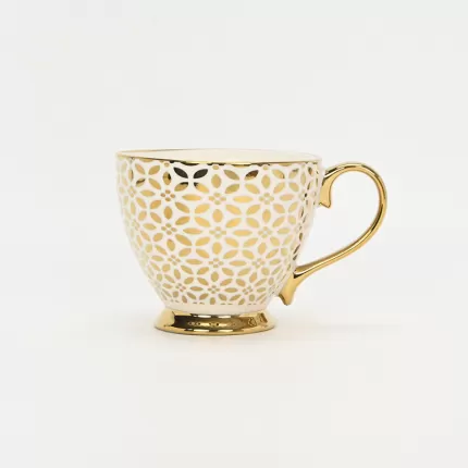 Golden Ditsy Floral Mug-2