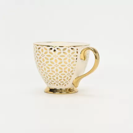 Golden Ditsy Floral Mug-2