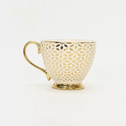 Golden Ditsy Floral Mug-2
