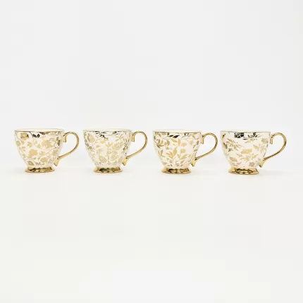 Gold Floral Vine Mug-1