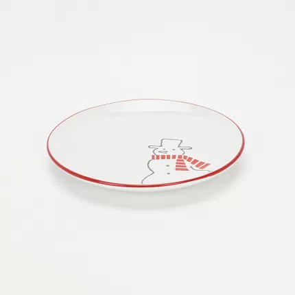 Snowman Cake Plate