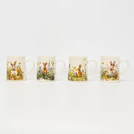 Soft Glow Blossom Bunny Mug-3