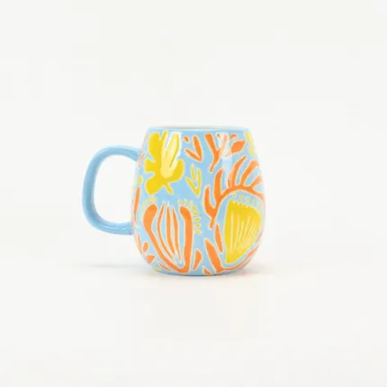 Artistic Abstract Floral Mug-2