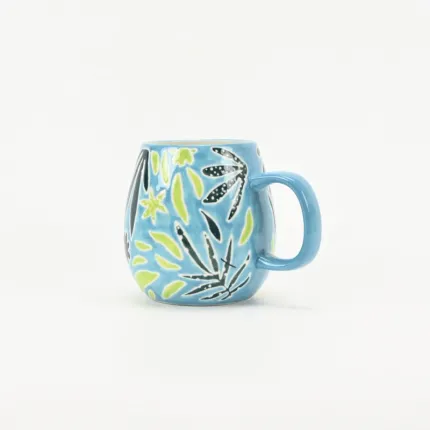 Artistic Abstract Floral Mug-3