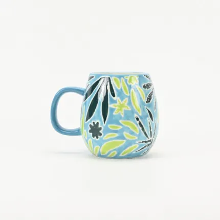 Artistic Abstract Floral Mug-3