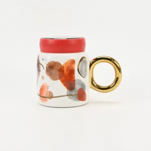 Color Ink Flow Mug with Lid-2