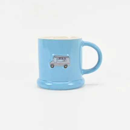 Cartoon Bus Mug-blue