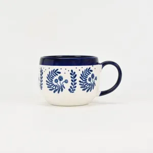 Blue Floral Serenade Mug-1