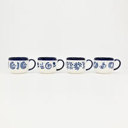 Blue Floral Serenade Mug-4